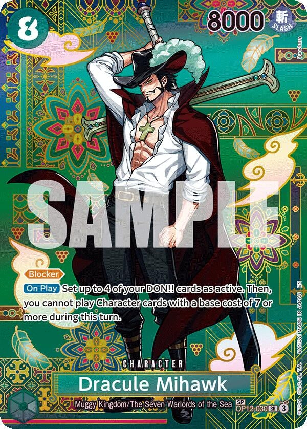 Dracule Mihawk - OP12-030 (OP12-030) [The Azure Sea's Seven]