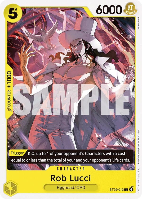 Image for Rob Lucci (ST29-013) - One Piece Card Game