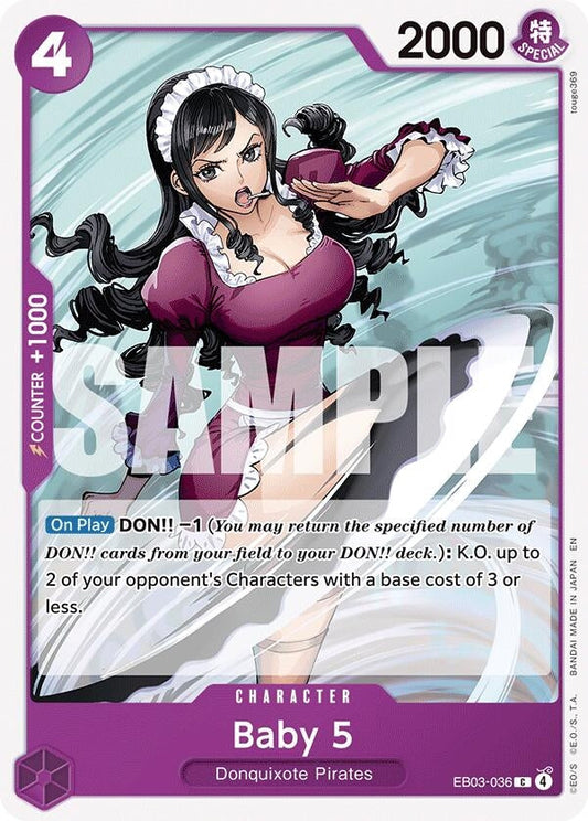 Baby 5 (EB03-036) (Extra Booster: One Piece Heroines Edition)