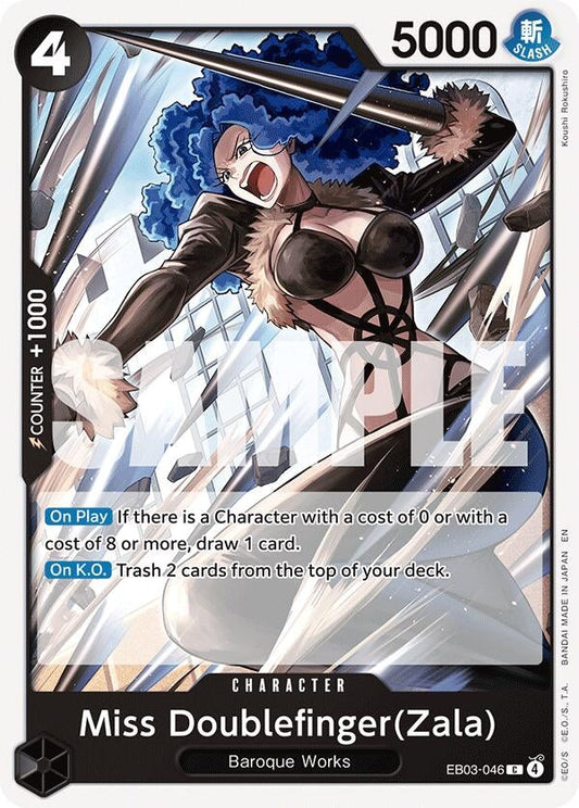 Miss Doublefinger(Zala) (EB03-046) (Extra Booster: One Piece Heroines Edition)