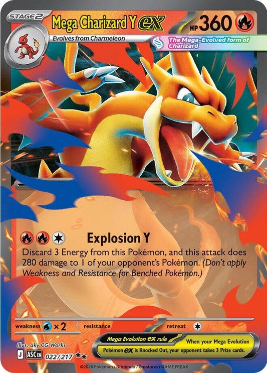 Image for Mega Charizard Y ex (022/217) (ME: Ascended Heroes) - Pokemon