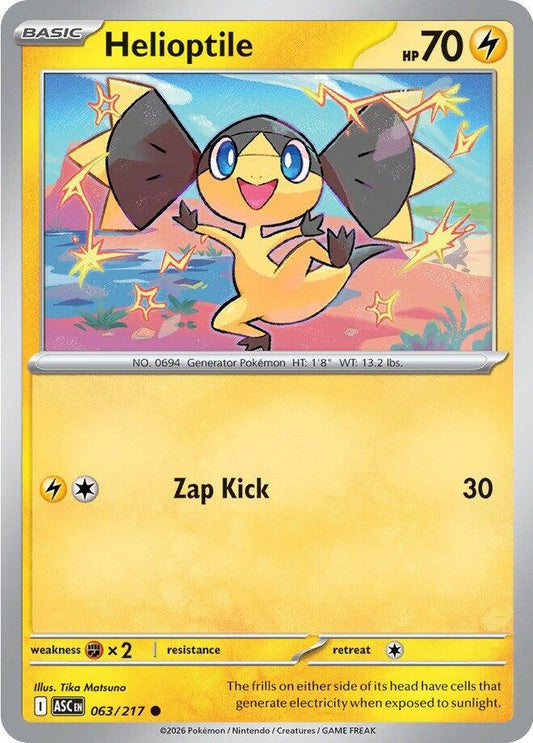 Image for Helioptile (063/217) (ME: Ascended Heroes) - Pokemon