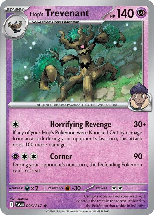 Image for Hop's Trevenant (096/217) (ME: Ascended Heroes) - Pokemon