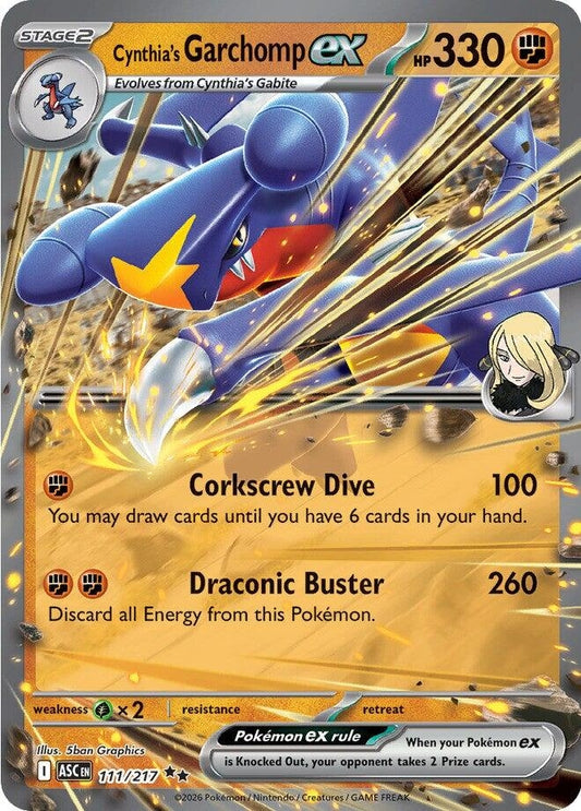 Image for Cynthia's Garchomp ex (111/217) (ME: Ascended Heroes) - Pokemon