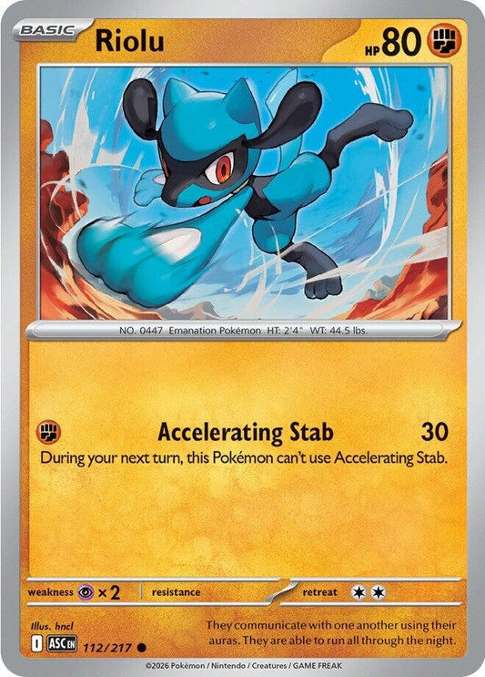 Image for Riolu (112/217) (ME: Ascended Heroes) - Pokemon