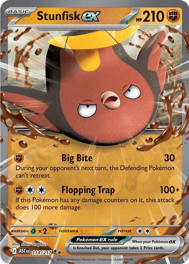 Image for Stunfisk ex (114/217) (ME: Ascended Heroes) - Pokemon