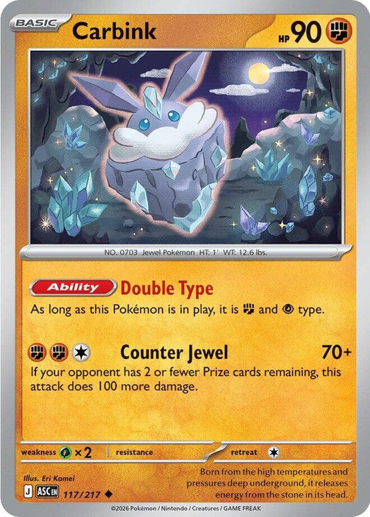 Image for Carbink (117/217) (ME: Ascended Heroes) - Pokemon