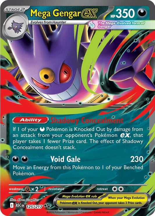 Image for Mega Gengar ex (125/217) (ME: Ascended Heroes) - Pokemon