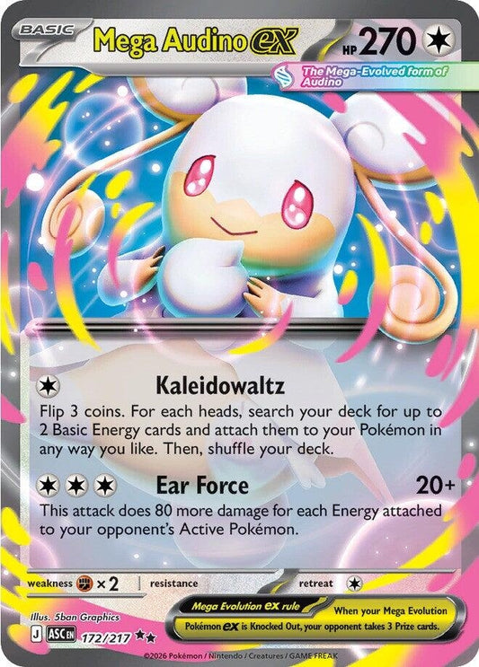 Image for Mega Audino ex (172/217) (ME: Ascended Heroes) - Pokemon