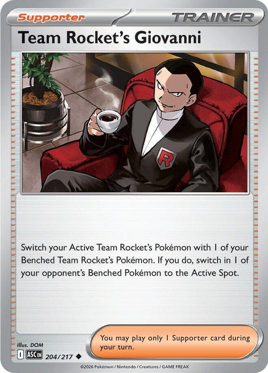 Image for Team Rocket's Giovanni (204/217) (ME: Ascended Heroes) - Pokemon