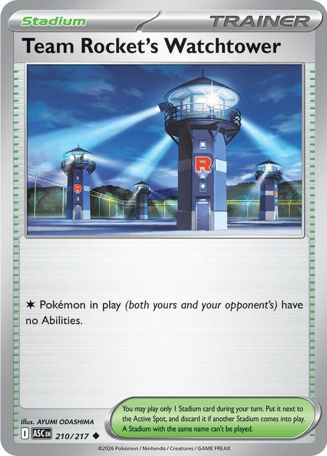 Image for Team Rocket's Watchtower (210/217) (ME: Ascended Heroes) - Pokemon