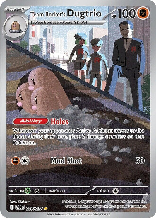 Image for Team Rocket's Dugtrio (239/217) (ME: Ascended Heroes) - Pokemon