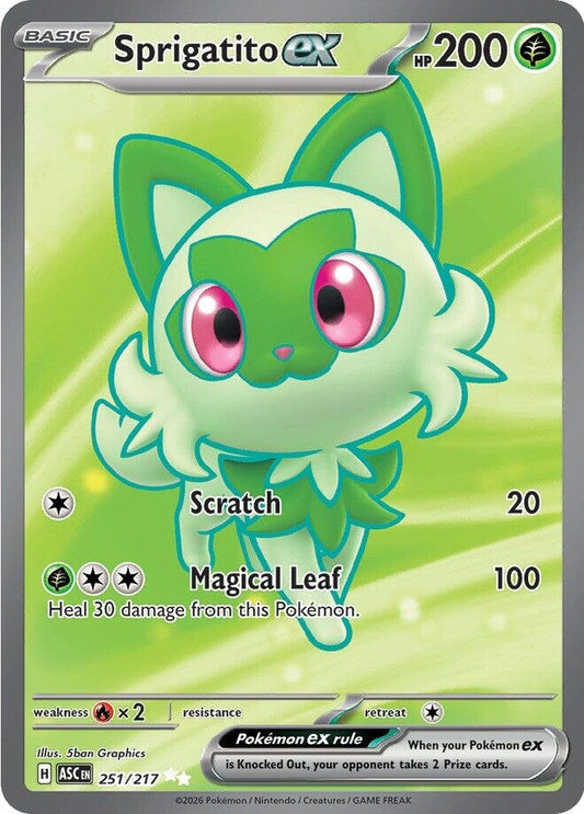 Image for Sprigatito ex (251/217) (ME: Ascended Heroes) - Pokemon