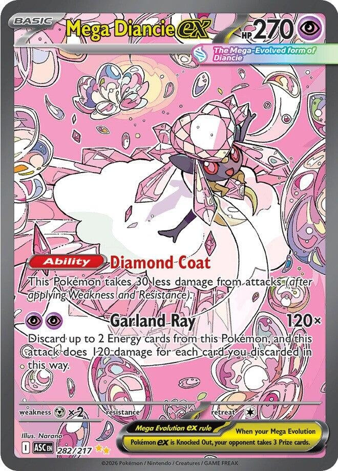 Image for Mega Diancie ex (282/217) (ME: Ascended Heroes) - Pokemon
