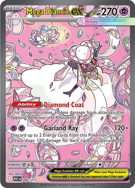 Image for Mega Diancie ex (282/217) (ME: Ascended Heroes) - Pokemon