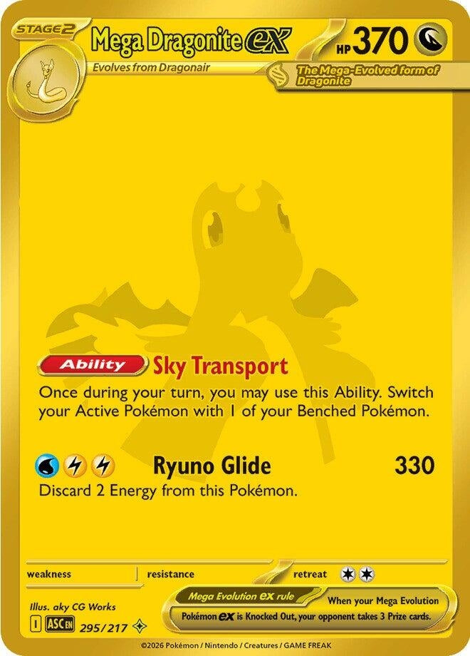 Image for Mega Dragonite ex (295/217) (ME: Ascended Heroes) - Pokemon