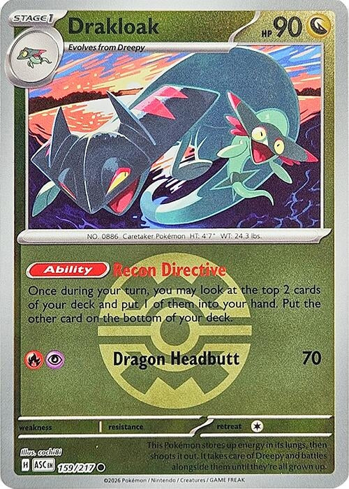 Image for Drakloak - 159/217 (Quick Ball) (159/217) (ME: Ascended Heroes) - Pokemon