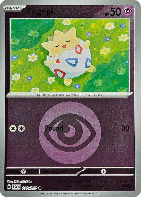 Image for Togepi (Energy Symbol Pattern) (080/217) (ME: Ascended Heroes) - Pokemon