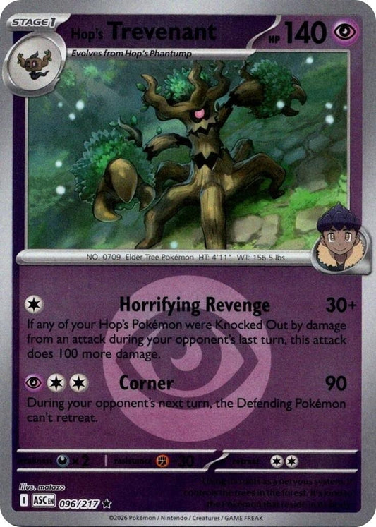 Image for Hop's Trevenant - 096/217 (Energy Symbol Pattern) (096/217) (ME: Ascended Heroes) - Pokemon