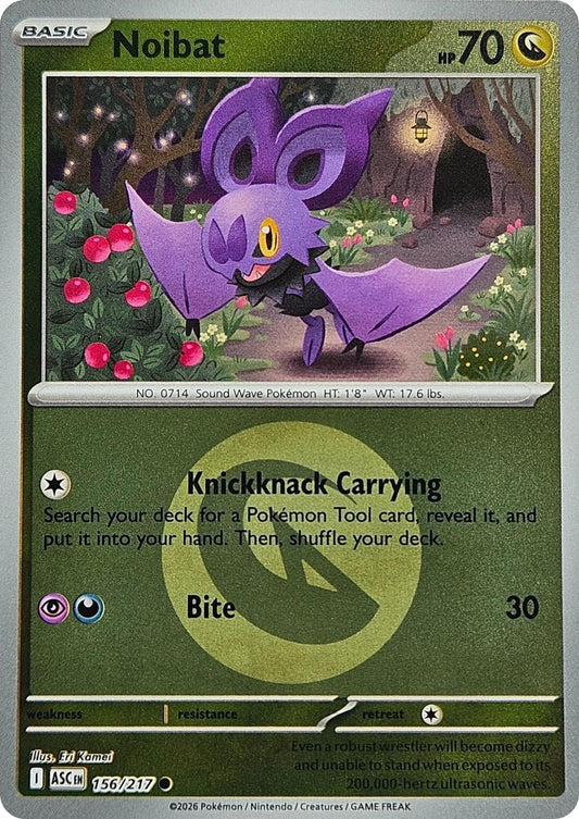 Image for Noibat (Energy Symbol Pattern) (156/217) (ME: Ascended Heroes) - Pokemon