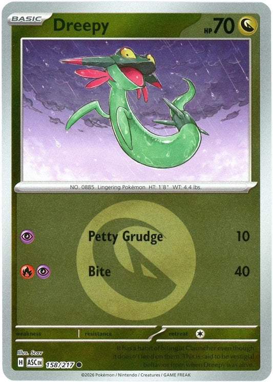 Image for Dreepy - 158/217 (Energy Symbol Pattern) (158/217) (ME: Ascended Heroes) - Pokemon