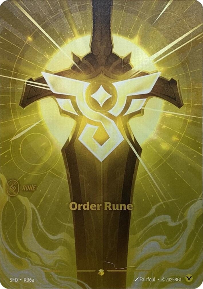 Order Rune (Alternate Art) (R06a) (Spiritforged) – Troll Aus PTY LTD