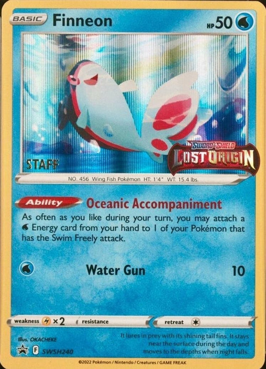 Image for Finneon - SWSH240 (Prerelease Staff) (SWSH240) (SWSH: Sword & Shield Promo Cards) - Pokemon
