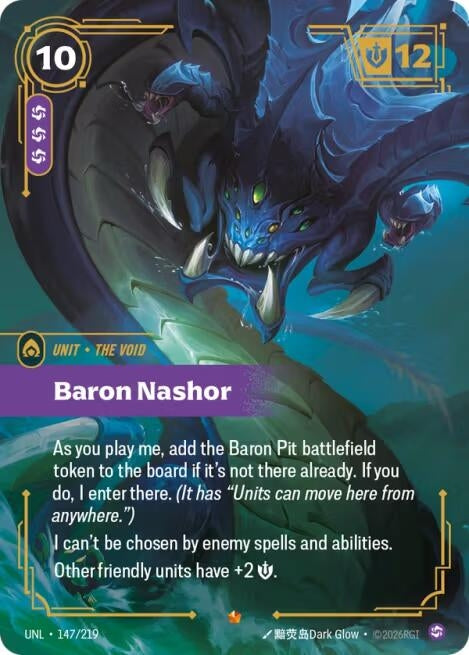 Image for Baron Nashor (147/219) (Unleashed) (UNL) - Riftbound: League of Legends Trading Card Game