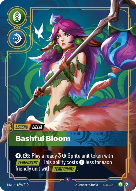 Image for Lillia - Bashful Bloom (189/219) (Unleashed) (UNL) - Riftbound: League of Legends Trading Card Game