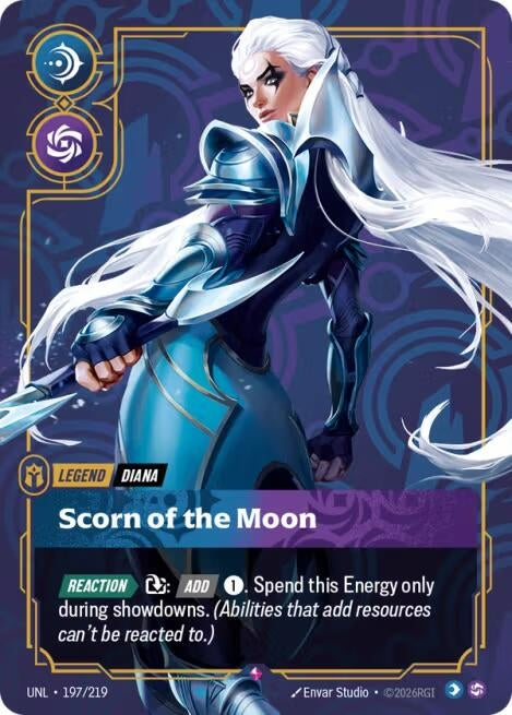 Image for Diana - Scorn of the Moon (197/219) (Unleashed) (UNL) - Riftbound: League of Legends Trading Card Game
