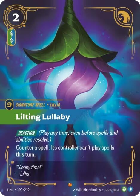 Image for Lilting Lullaby (190/219) (Unleashed) (UNL) - Riftbound: League of Legends Trading Card Game