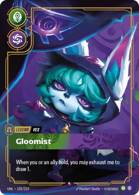 Image for Vex - Gloomist (193/219) (Unleashed) (UNL) - Riftbound: League of Legends Trading Card Game
