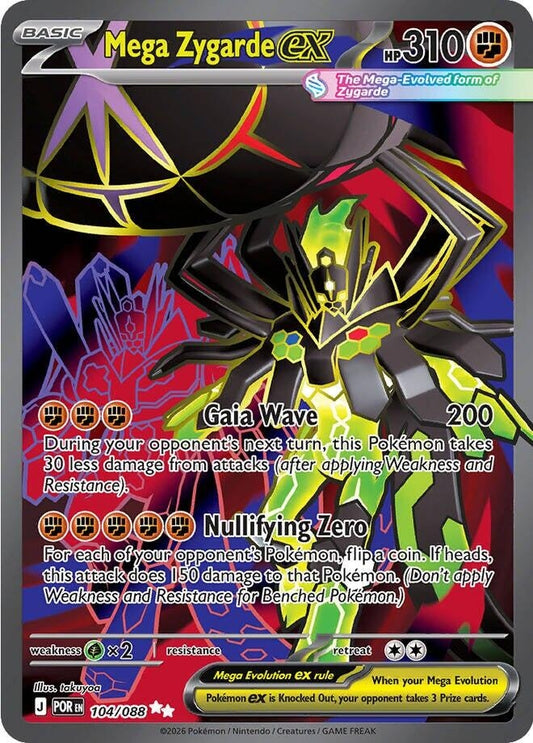 Mega Zygarde ex (104/088) (ME03: Perfect Order)