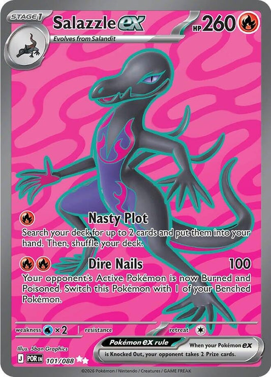 Salazzle ex (101/088) (ME03: Perfect Order)