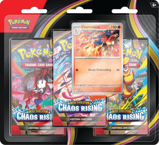 Image for Chaos Rising 3 Pack Blister [Charmeleon] - Pokemon
