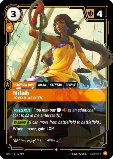 Image for Nilah - Joyful Ascetic (115/219) (Unleashed) (UNL) - Riftbound: League of Legends Trading Card Game