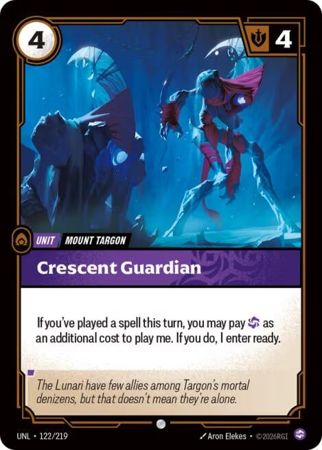 Image for Crescent Guardian (122/219) (Unleashed) (UNL) - Riftbound: League of Legends Trading Card Game