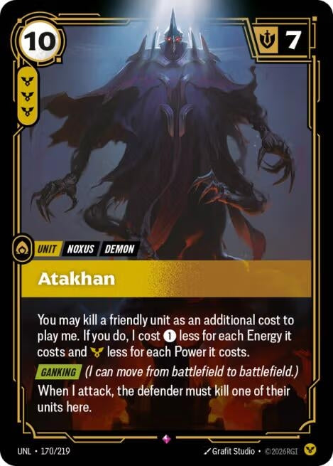 Image for Atakhan (170/219) (Unleashed) (UNL) - Riftbound: League of Legends Trading Card Game