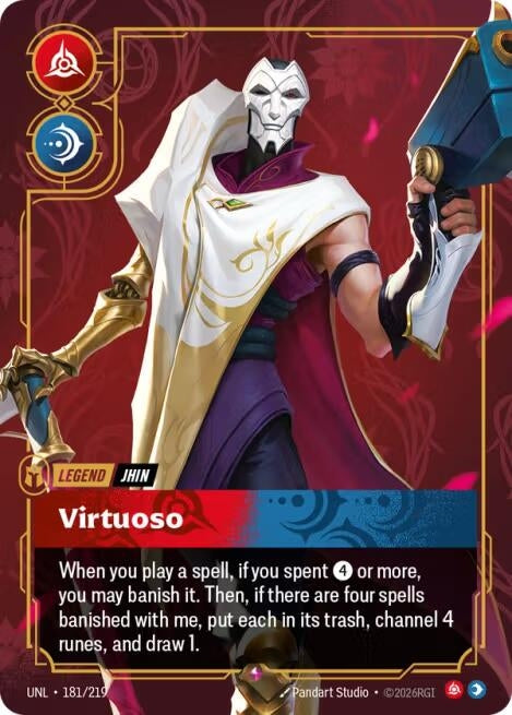 Image for Jhin - Virtuoso (181/219) (Unleashed) (UNL) - Riftbound: League of Legends Trading Card Game
