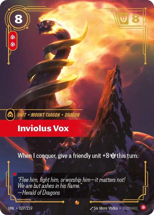Image for Inviolus Vox (027/219) (Unleashed) (UNL) - Riftbound: League of Legends Trading Card Game