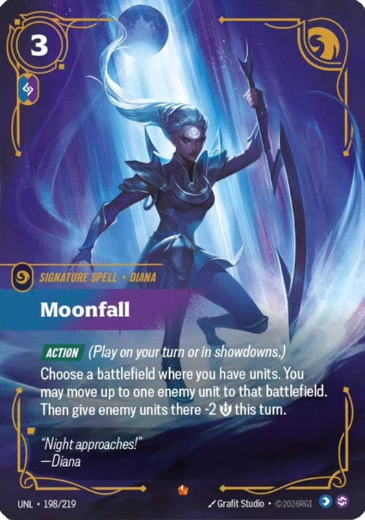 Image for Moonfall (198/219) (Unleashed) (UNL) - Riftbound: League of Legends Trading Card Game