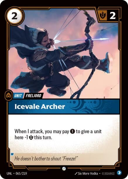 Image for Icevale Archer (065/219) (Unleashed) (UNL) - Riftbound: League of Legends Trading Card Game