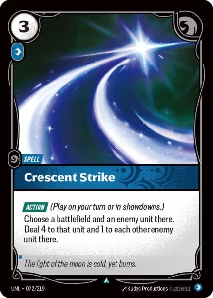 Image for Crescent Strike (072/219) (Unleashed) (UNL) - Riftbound: League of Legends Trading Card Game