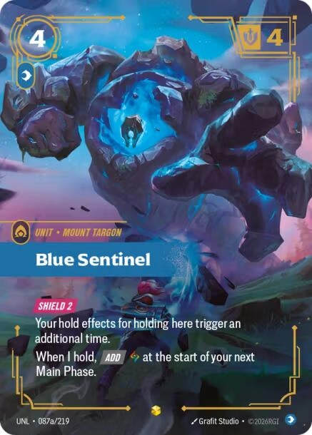 Image for Blue Sentinel (Alternate Art) (087a/219) (Unleashed) (UNL) - Riftbound: League of Legends Trading Card Game