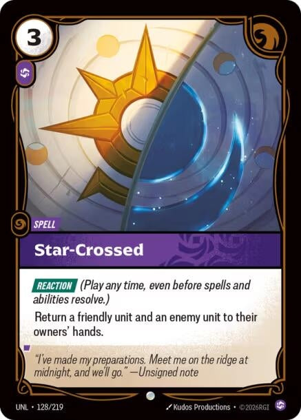 Image for Star-Crossed (128/219) (Unleashed) (UNL) - Riftbound: League of Legends Trading Card Game