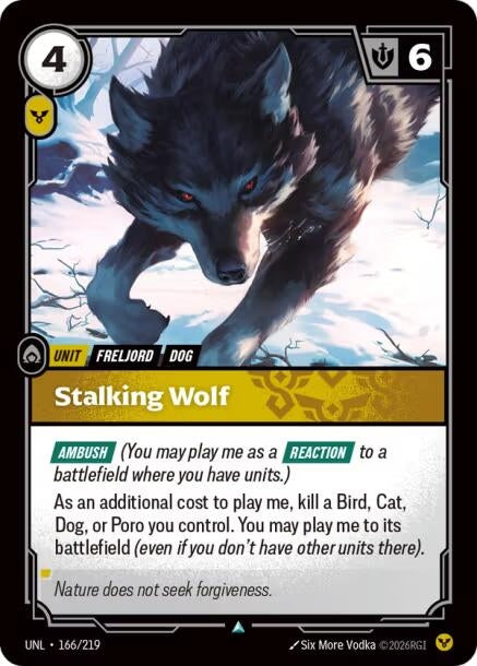 Image for Stalking Wolf (166/219) (Unleashed) (UNL) - Riftbound: League of Legends Trading Card Game