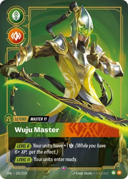 Image for Master Yi - Wuju Master (191/219) (Unleashed) (UNL) - Riftbound: League of Legends Trading Card Game