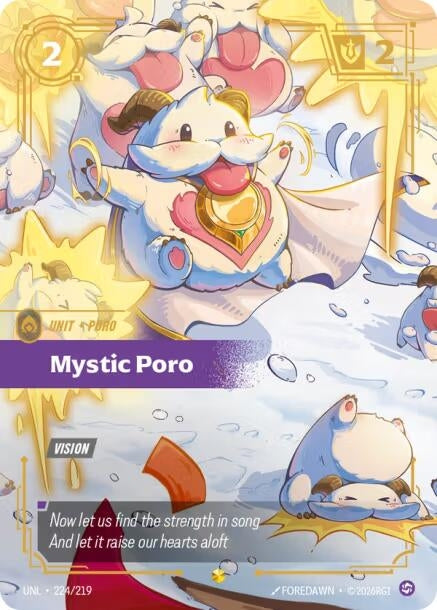 Image for Mystic Poro (Overnumbered) (224/219) (Unleashed) (UNL) - Riftbound: League of Legends Trading Card Game
