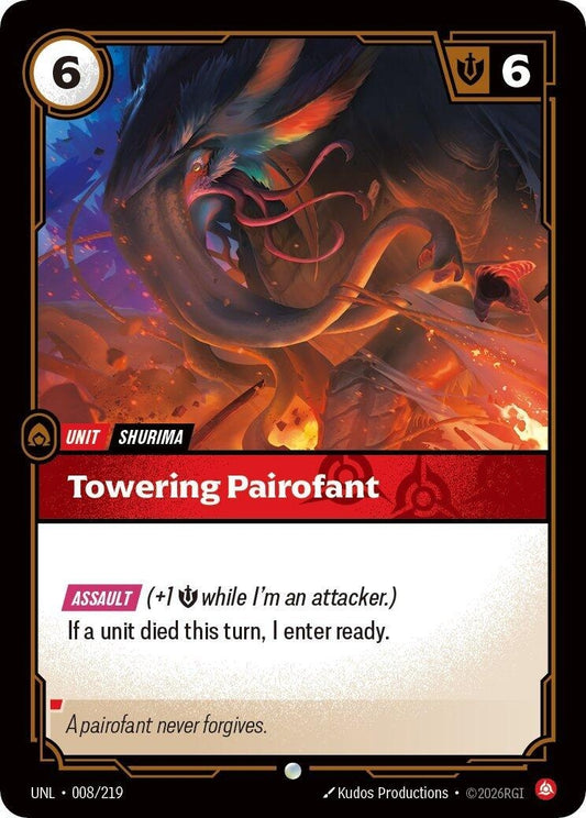 Image for Towering Pairofant (008/219) (Unleashed) (UNL) - Riftbound: League of Legends Trading Card Game