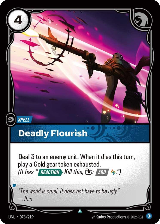Image for Deadly Flourish (073/219) (Unleashed) (UNL) - Riftbound: League of Legends Trading Card Game